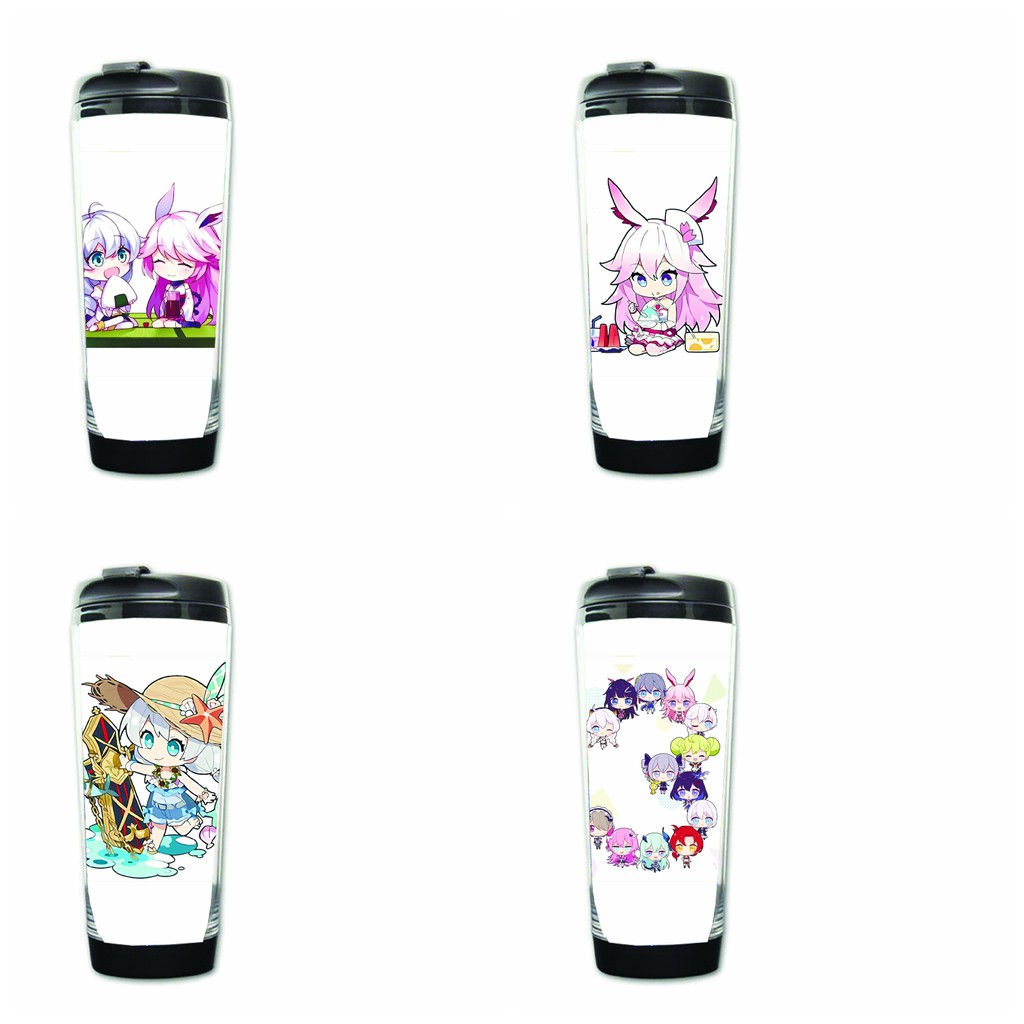 Bình đựng nước in hình Honkai Impact 3 chibi