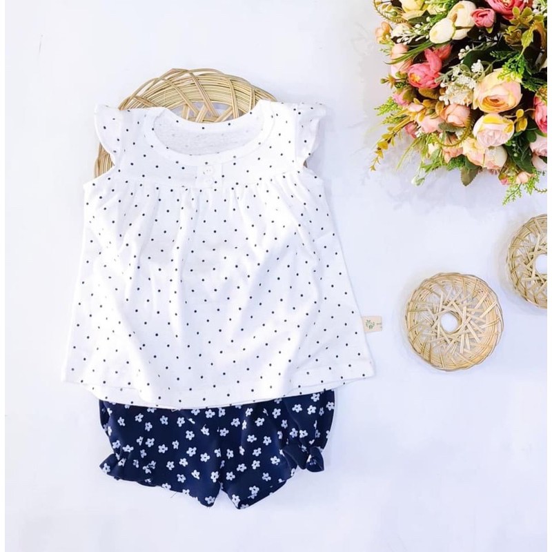 Bộ bé gái babydoll cánh tiên