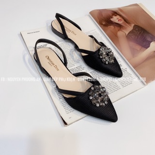 Giày bệt mũi nhọn đá mặt trời 🤩 ( Đã bao gồm phụ phí )