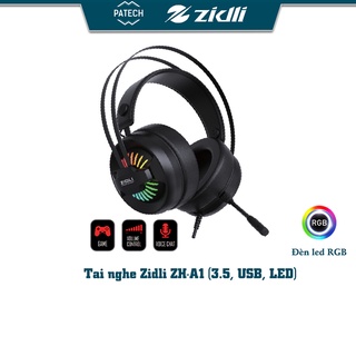 Tai nghe Gaming Zidli ZH-A1 (3.5, USB, LED) - Full box - Hàng chính hãng