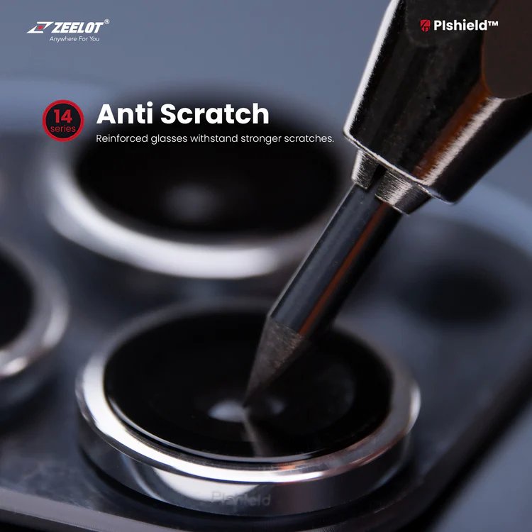 Kính Cường Lực Camera Lens ZEELOT PISHIELD Dành Cho iPhone 14 Pro / 14 ProMax
