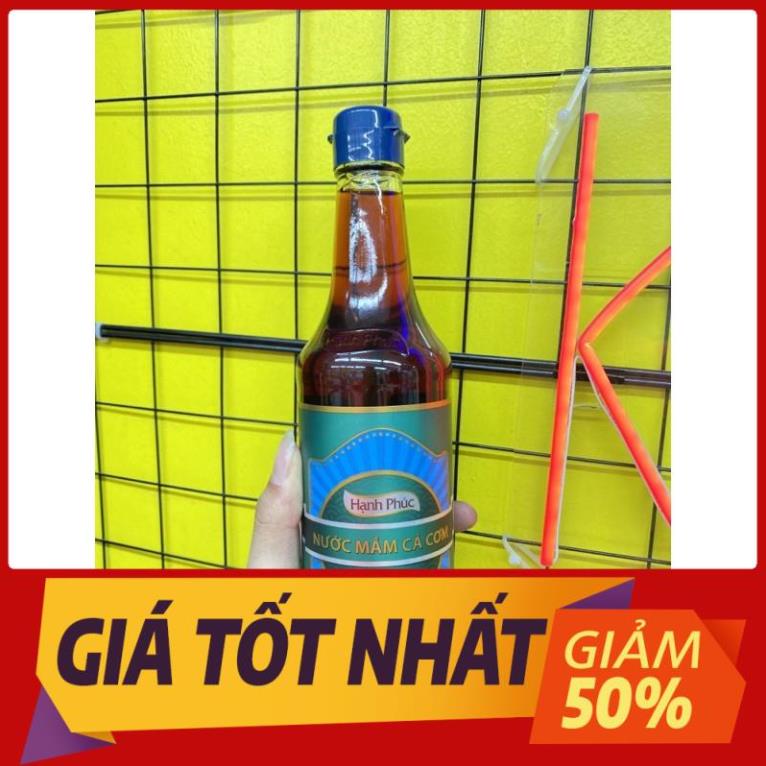 Nước mắm cá cơm Hạnh Phúc 60 độ đạm chai 500ml