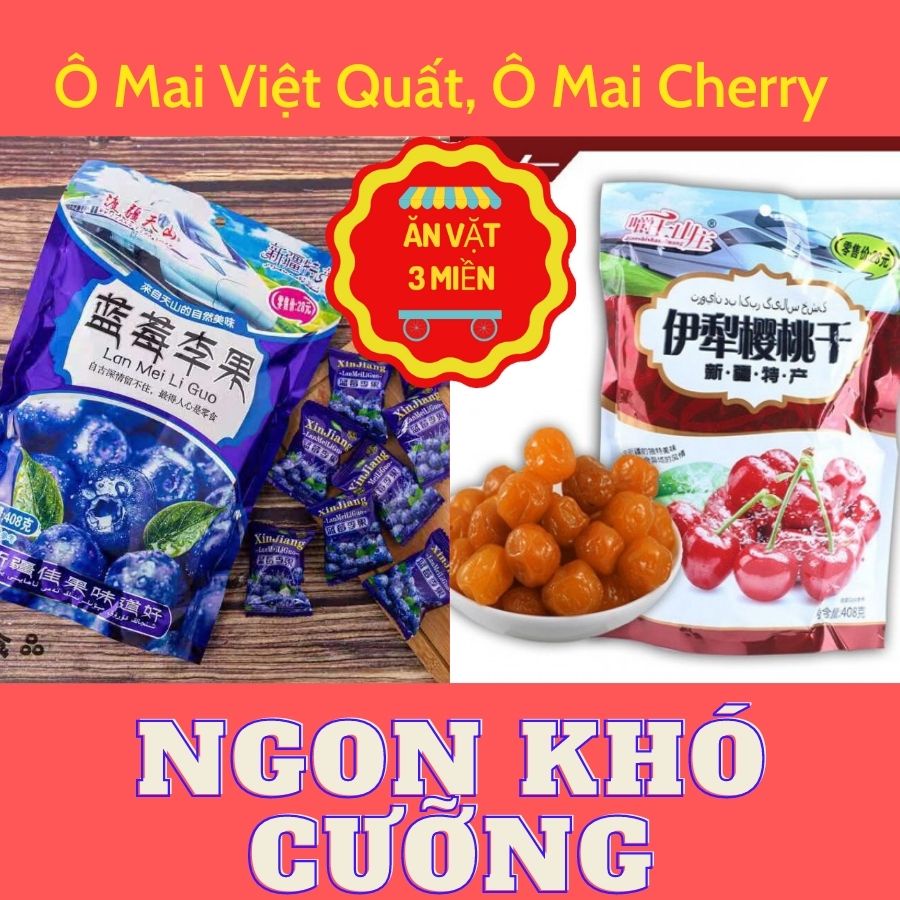 Ô mai Việt Quất, Cherry gói 400g