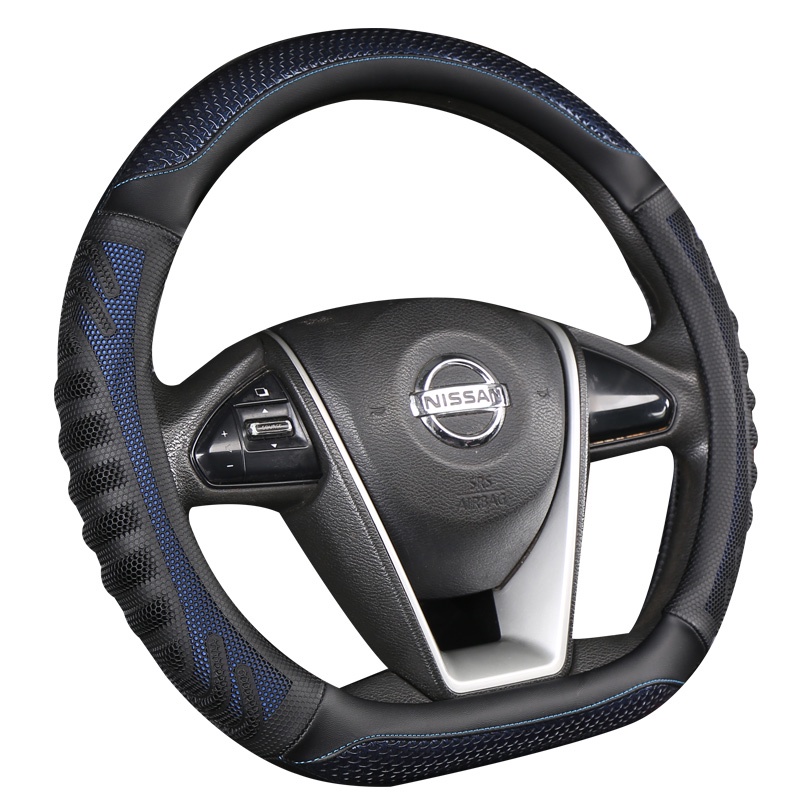 Bọc Vô Lăng Xe Hơi Bằng Da PU Hình Chữ D Cho Nissan Rogue / X-trail / Kicks / Rogue Sport / Rogue Hybrid 2017-2021Qashqai 2019-2021