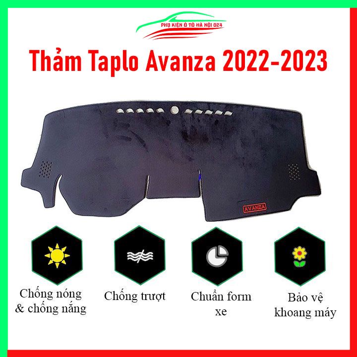 Thảm taplo xe ô tô Avanza 2022-2023 chống nắng nóng làm mát xe mở rộng tầm nhìn