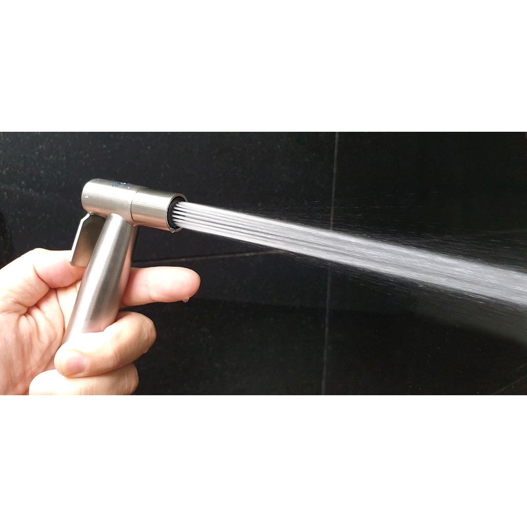 Tay xịt vệ sinh INOX SUS 304, tăng áp cao Eurolife EL-H-X04  - CHỈ CÓ TAY XỊT