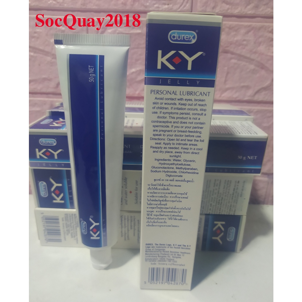 Gel Bôi Trơn Durex Ky Jelly (Tuýp 50g) Có Che Tên Sản Phẩm