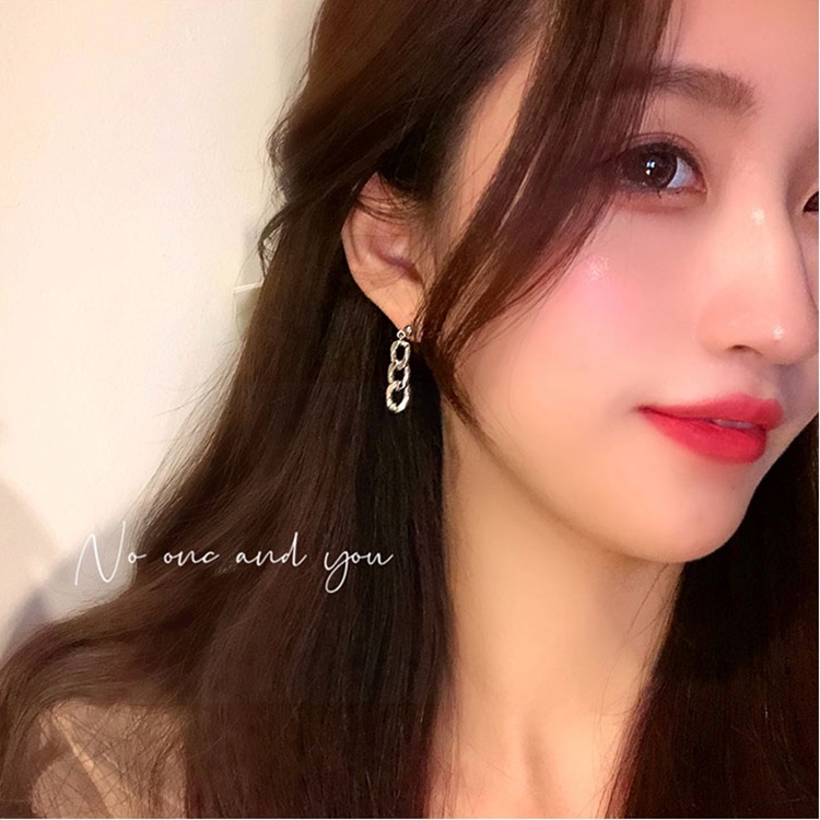 Bông Tai Mạ Bạc Hình Tròn Nhỏ Phong Cách hip hop punk Hàn Quốc Thời Trang Cho Nữ