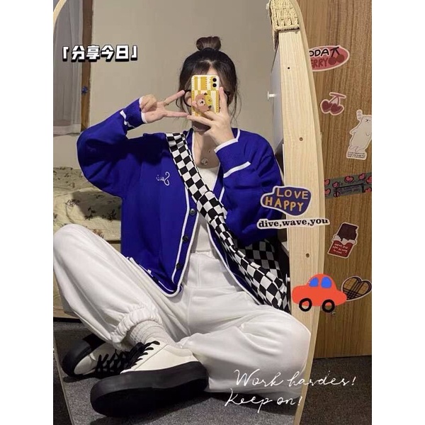 Áo khoác Cardigan len Suniri nữ dày dặn phong cách Hàn Quốc