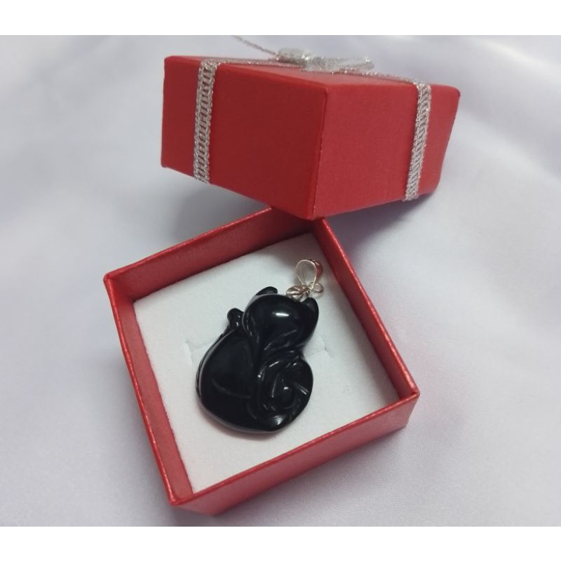 Mặt dây chuyền bà hồ ly định nhân duyên mệnh thủy mộc may mắn tình yêu hạnh phúc kèm móc bạc 925