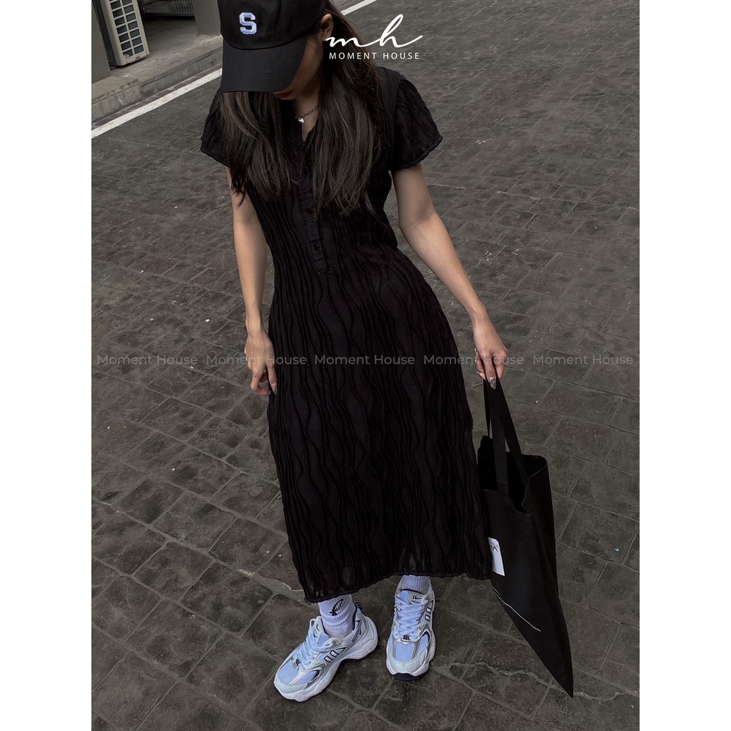 Váy có tay basic, SET ROLL DRESS, kèm váy trong rời ( set 2 món) | BigBuy360 - bigbuy360.vn