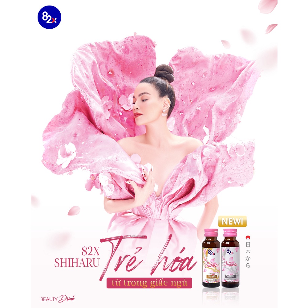 82X Combo 3 hộp Nước uống COLLAGEN SHIHARU làm đẹp da , cấp ẩm đến từ Nhật Bản .