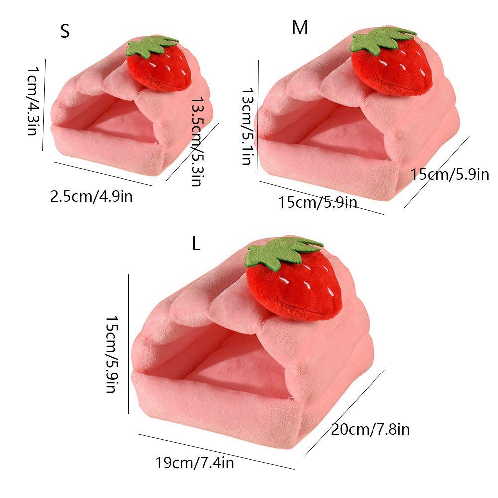 SUYO Tổ Ngủ Cotton Họa Tiết Hoạt Hình Xinh Xắn Theo Phong Cách Mùa Đông Dành Cho Chuột Hamster
