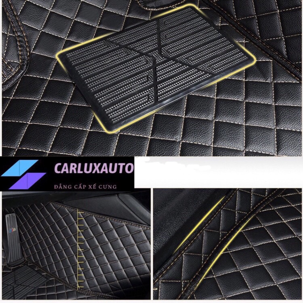 Thảm lót sàn ô tô 5D 6D cho Toyota Veloz da cao cấp không mùi không thấm nước phủ kín 90% sàn xe