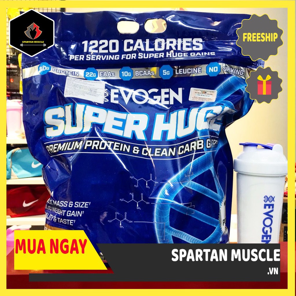 [SALE SẬP SÀN] Tăng Cân Mass Cao Calo Super Huge Gain - MASS Evogen tăng cân tăng cơ đẳng cấp nhất