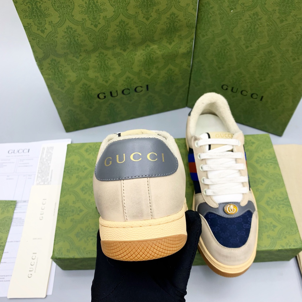 Giày thể thao ☀ FULL BOX BILL GIẤY GÓI ☀ Giày sneaker Gucci Sơn Tùng Like Authetic Da Lộn 11 On Web fullbox phụ kiện túi