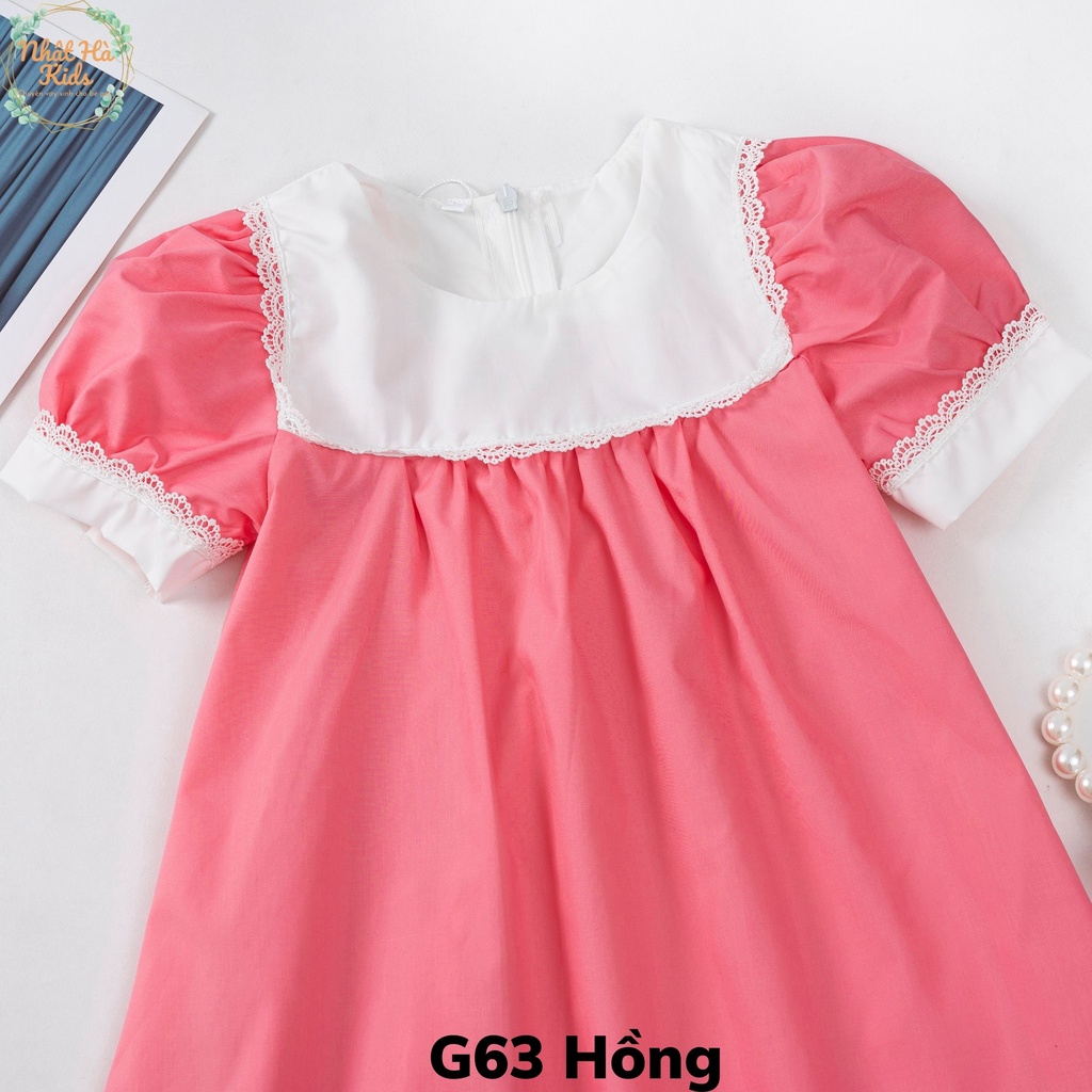 Váy bé gái G63 size đại từ 12-43kg chất liệu vải thô cao cấp siêu xinh cho bé mùa hè