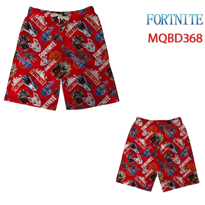 Quần Short Đi Biển Nhanh Khô In Hình Game Fortnite Thời Trang Mùa Hè Cho Bé Trai