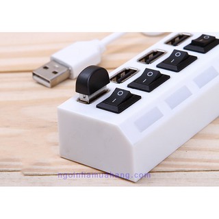 Hub USB 4P Hình ổ điện có công tắc