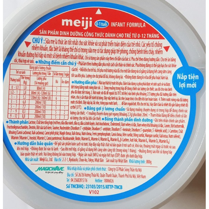 Sữa bột Meiji 1_3 GROWING UP FORMULA  800g