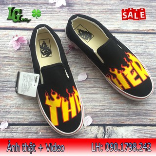 [VIDEO + ẢNH THẬT] Giày Lười Lửa Slipon Nam Nữ