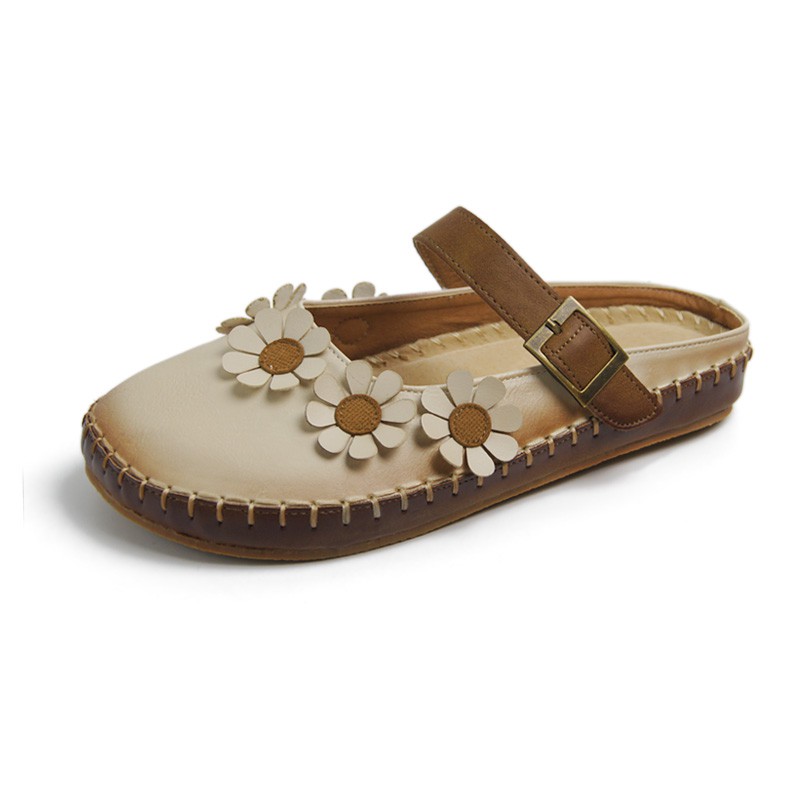 🌻 GIÀY CÚC HỌA MI VINTAGE DA THẬT | BigBuy360 - bigbuy360.vn