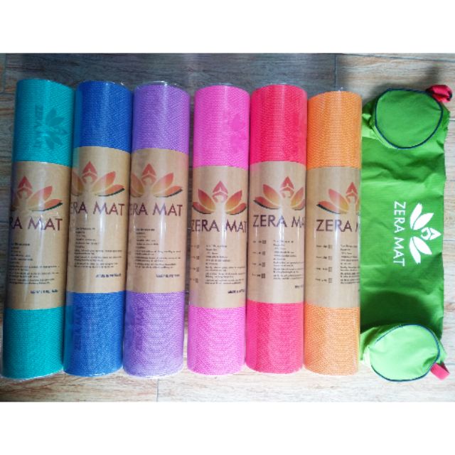 Thảm yoga zera mat tặng kèm túi(hình tại shop)