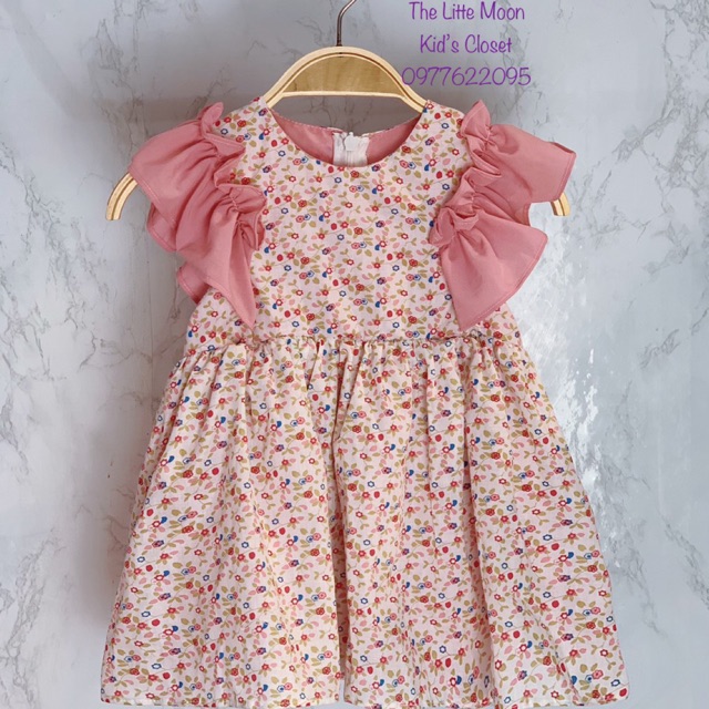 Váy hoa nhí Lennco size 9m-5y