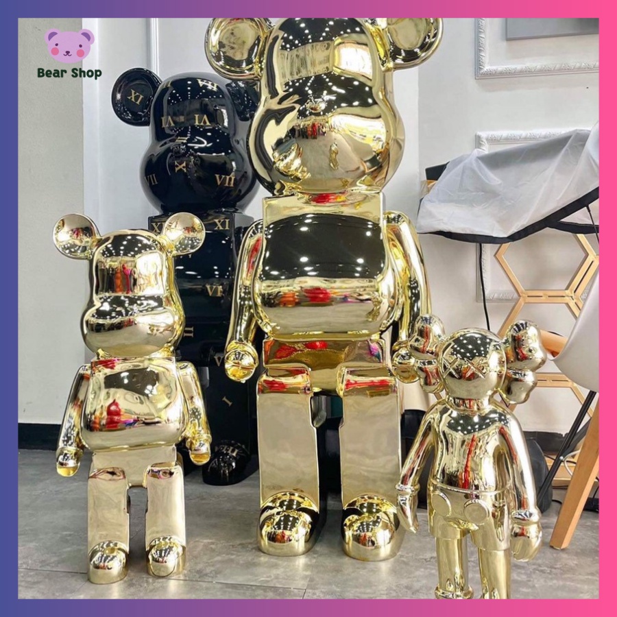 Gấu tráng gương mạ điện