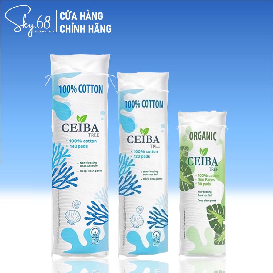 Bông Tẩy Trang Ceiba 80miếng/120miếng/140miếng