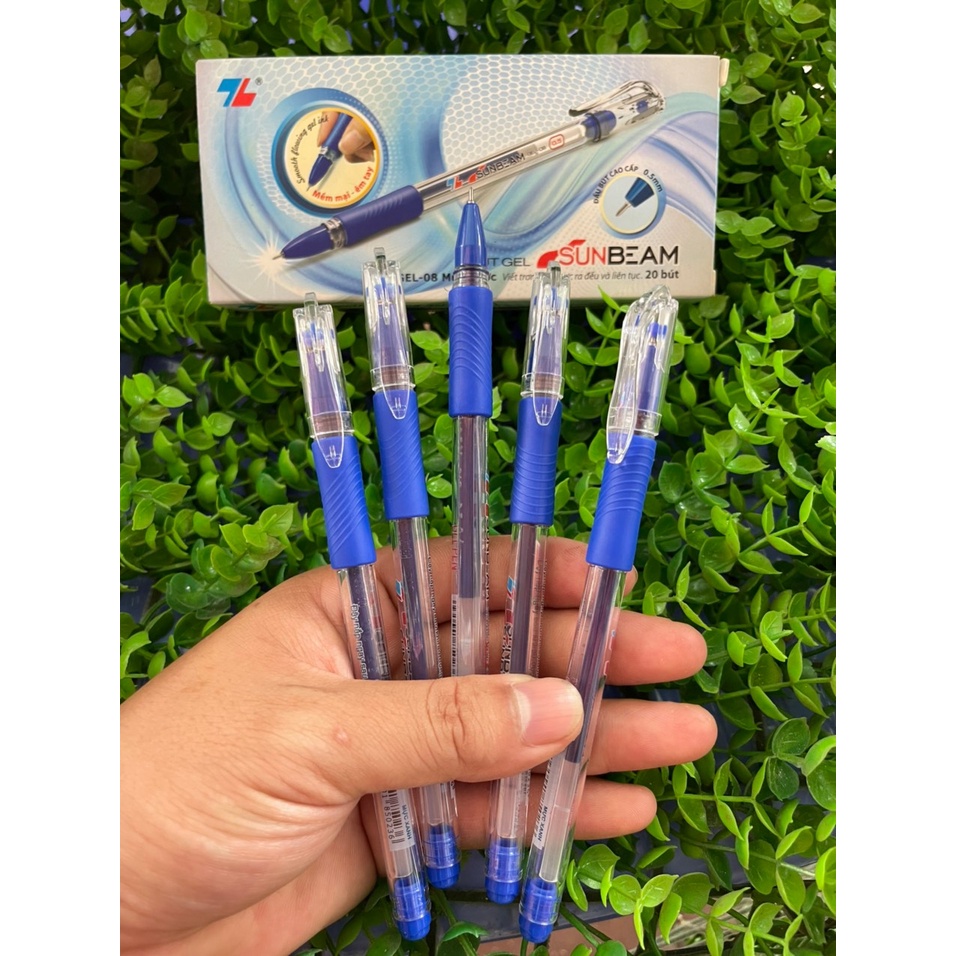 Hộp bút nước Thiên Long - Bút gel TL-Gel08 Xanh Đen Đỏ Tím DCHT