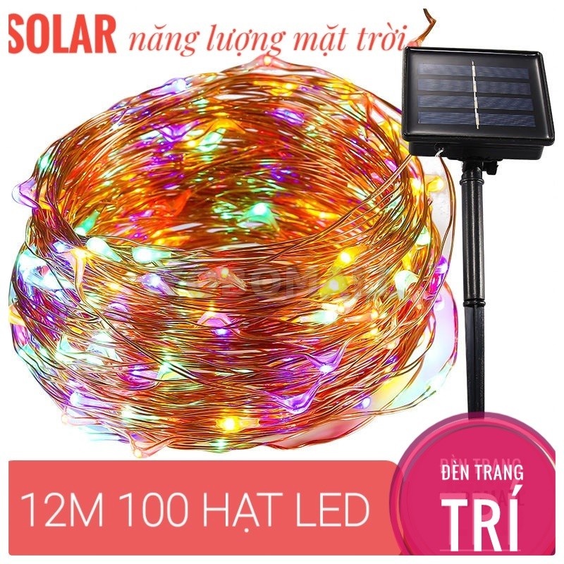 Dây Đèn Led Trang Trí Năng Lượng Mặt Trời Không Thấm Nước - Yobomall