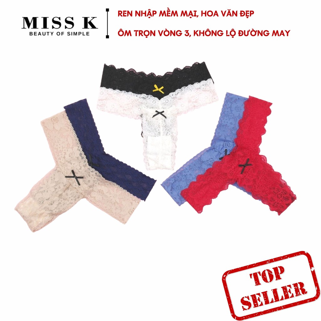 Quần lót ren Bikini style thương hiệu Miss K U017