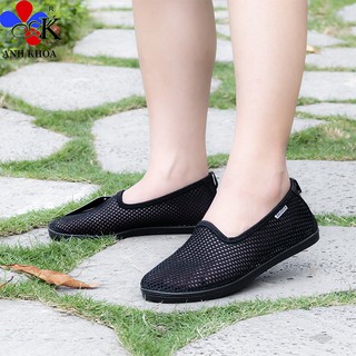 Giày nữ Anh Khoa D83 sợi dệt siêu thoáng cho thể dục, đi biển, hàng xuất Nga chống hôi chân, đế đúc liền khối siêu bền