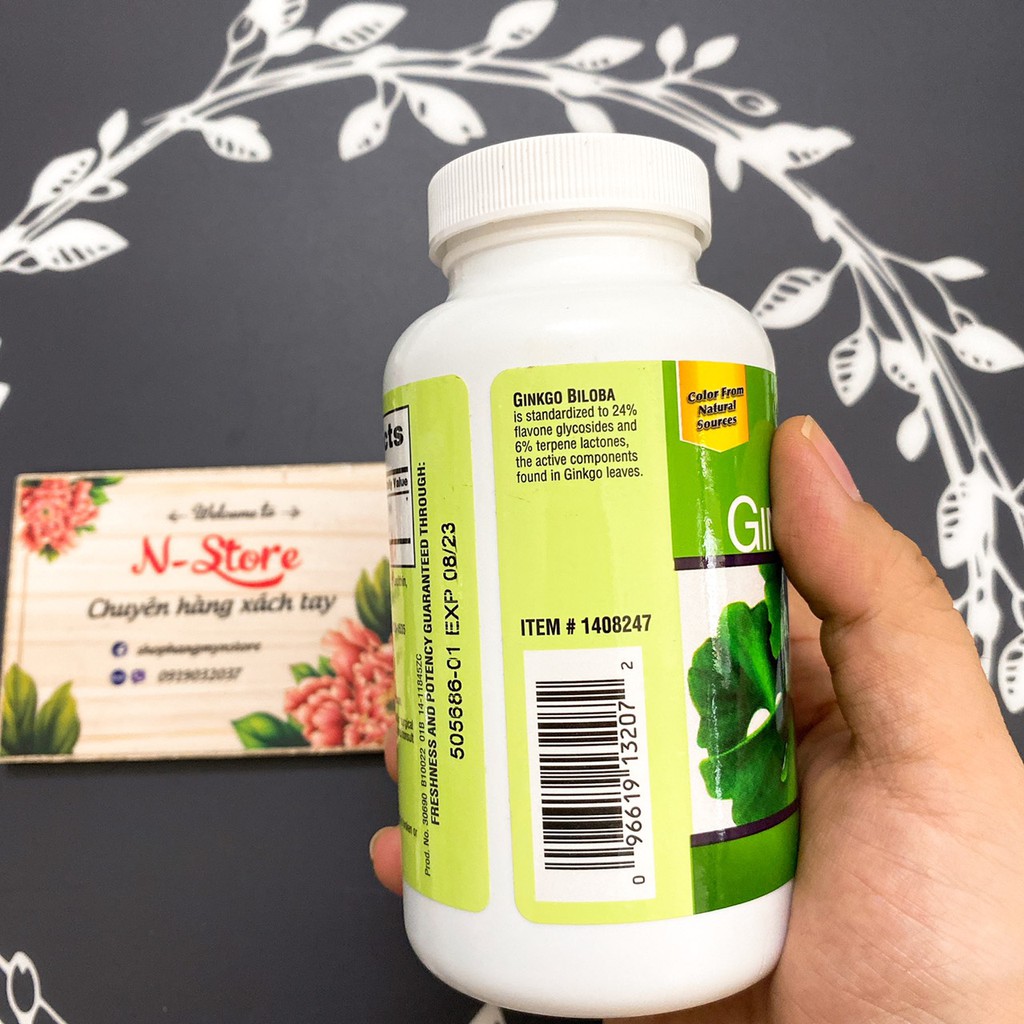 Viên uống Bổ Não Gingko Biloba Trunature 340 V nội địa