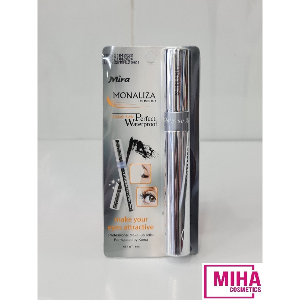 Mascara Không Trôi Cong Mi Monaliza Mira Make Your Eyes Attractive 9ml