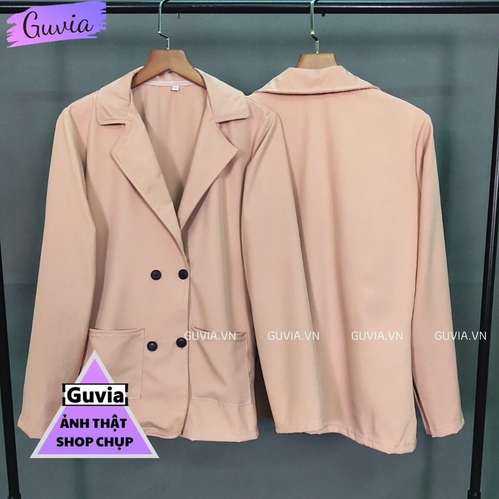 Áo khoác vest trơn form rộng chất nhung Mango Áo blazer ulzzang Cá Tính Unisex ABZ Guvia | BigBuy360 - bigbuy360.vn