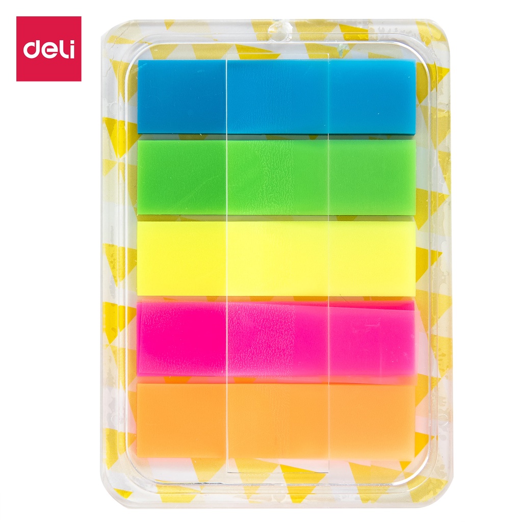 Giấy ghi chú 5 màu sắc bằng nhựa PP tiện dụng