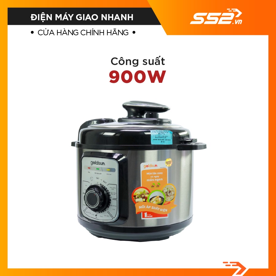 Nồi áp suất điện cơ Goldsun CD3601 (5L)-Bảo Hành Chính Hãng