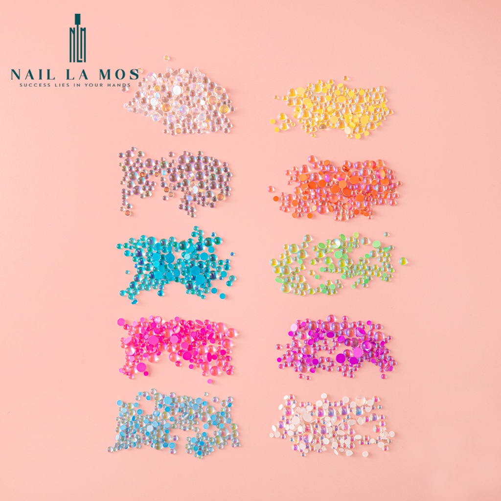 Đá giọt sương cao cấp đính móng tay đủ size - đá nail tạo hiệu ứng giọt nước lấp lánh phong cách Hàn Nhật