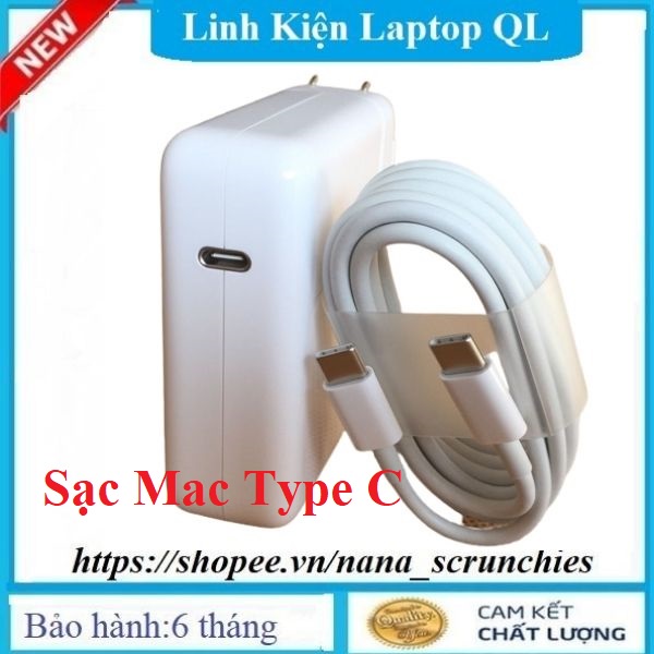 Sạc Mac Type C 30W / 61W / 87W Dùng Cho MB Pro A1719 A1540 A1707 A1719 A1989 2016 2017 2018 2019 2020 (USB -C )