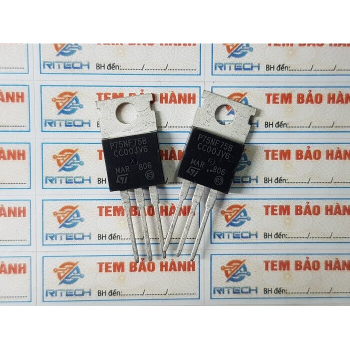 75NF75 P75NF75B STP75NF75 N-channel MOSFET 80A/75V/0.0095R chính hãng