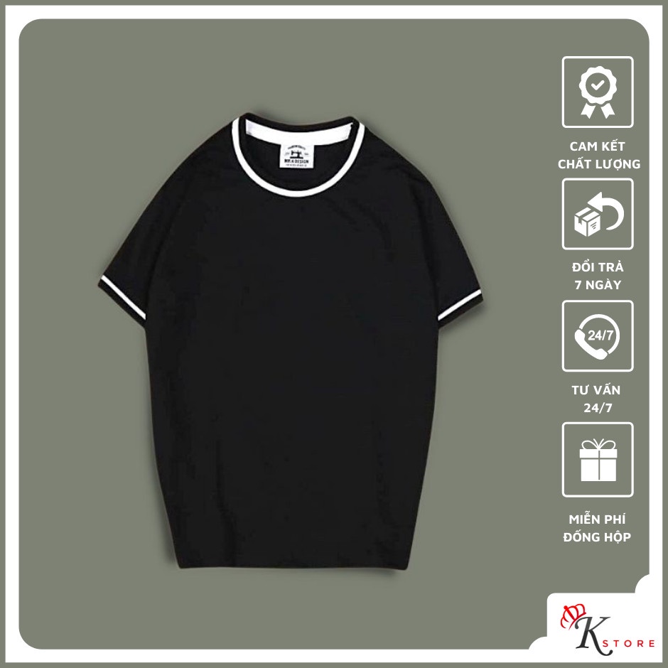 Áo thun Nam phối viền cao cấp