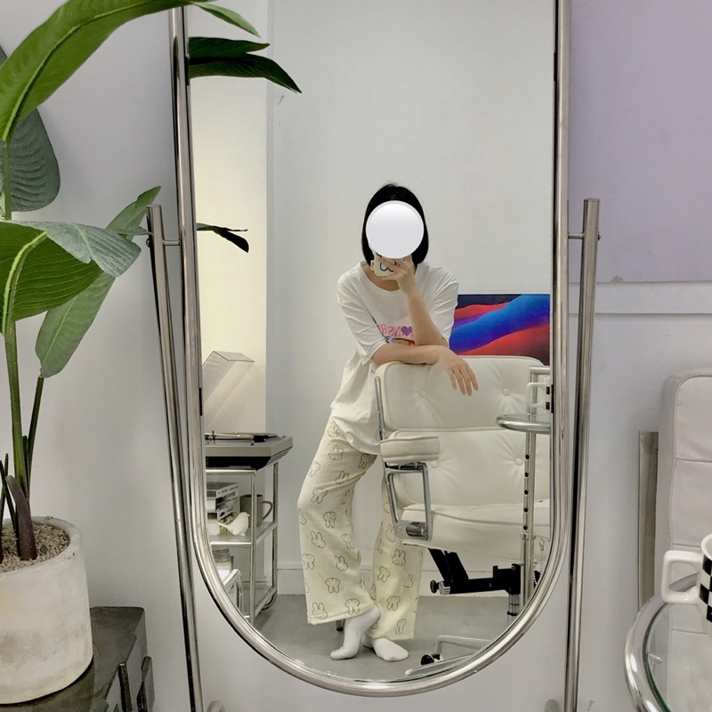 𝐚𝐬𝐡𝐞𝐱𝐢𝐧𝐜𝐡𝐚𝐨: Quần dài pyjama, quần dáng suông rộng hoạ tiết thỏ