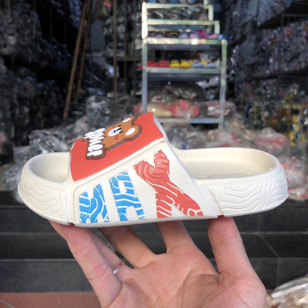 Dép lê bản sục bánh mì con gấu cho bé gái bé trai trẻ em, xốp siêu nhẹ eva 1278