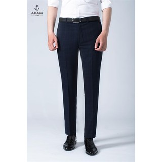 Quần âu nam adam store công sở xanh đen nhũ qlh08