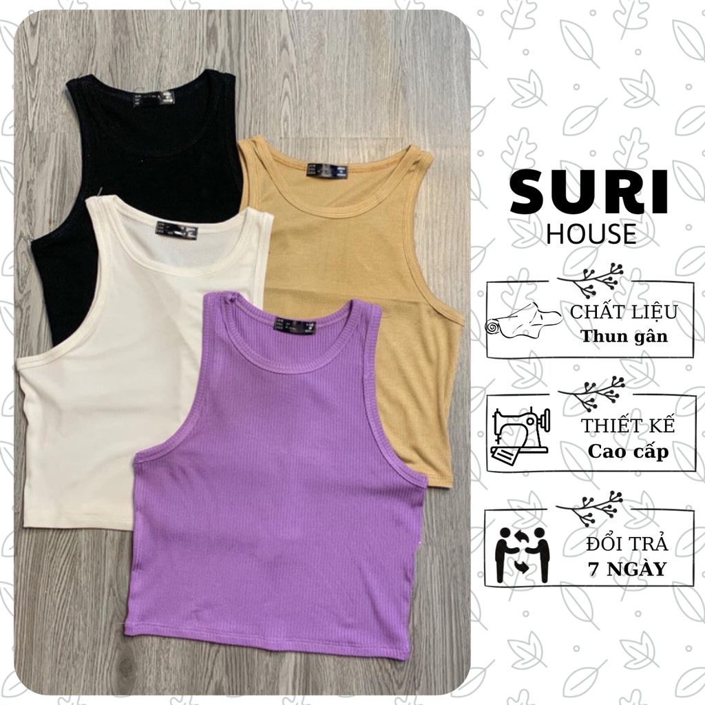 Áo crotop nữ, áo tanktop ba lỗ nữ chất thun gân freesize co giãn thoải mái trẻ trung năng động - Suri House