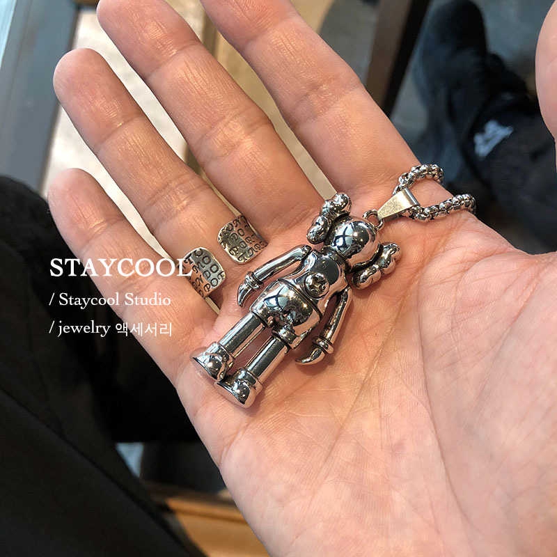 Dây chuyền bằng thép titan phong cách hip hop thời trang cá tính