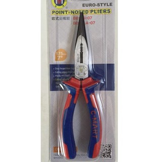 Kìm nhọn cán đỏ xanh b0153-07 c-mart