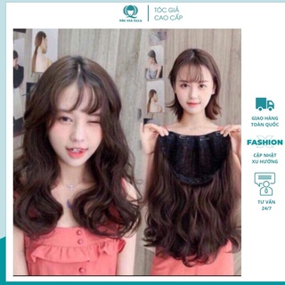 Tóc kẹp chữ u ❤️FREESHIP❤️ Tóc giả kẹp u 45cm bấm phồng